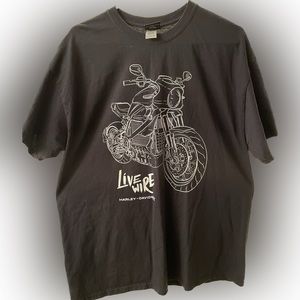 Mens Harley Davidson Black Tee-Shirt Black